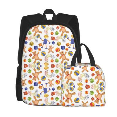 China Other 2022 Cartoon Baby Set School Bag Student Children Kids Cute School Backpack Set for sale