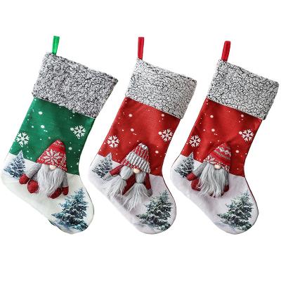 China 2021 New Popular Christmas Decorations Christmas Tree Doll Socks Gift Bag Faceless Christmas Tree Old Man Gift Pendant Bag for sale