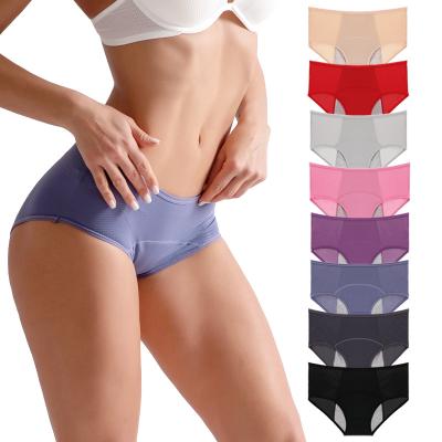 China Three Layers Breathable 36ml High Absorbency Leak Proof Waist Plus Size Seamless Period Panties Women Panties Wholesale for sale