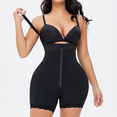 China Breathable Open Fork Push Up Plus Size Full Body Shaper Fajas Para Mujer de Fajas Colombianas Compression High Jumpsuit for sale