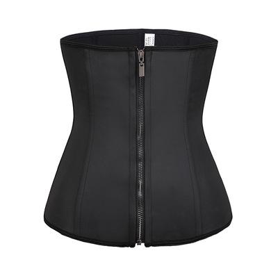 China Hot Selling Shapewear 9 Shapewear 9 Belly Control Cincher Zip Steel Boned Latex Waist Trainer Corset Plus Size Faja Body Shaper for sale