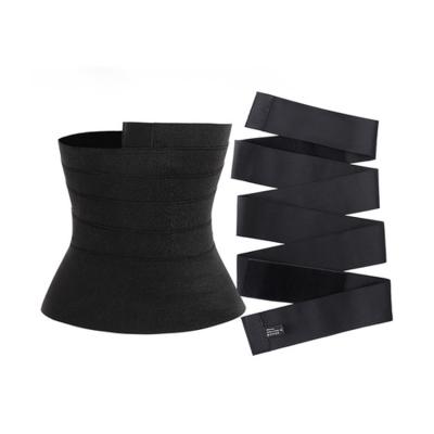 China Slimmer Body Shaper Belt Waist Trainer Wrap OEM Sauna Sweat Breathable Control Tummy Wraps Moldeadoras Faja Reductora for sale