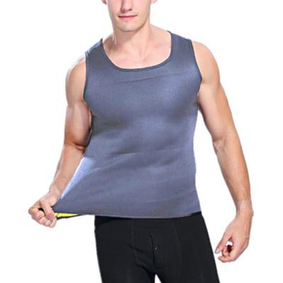 China Wholesale New Style QUICK DRY Men's Corset On Both Sides Shapers Tummy Shaper Vest Men One Piece Neoprene Slimming Underwear T-shirt for sale