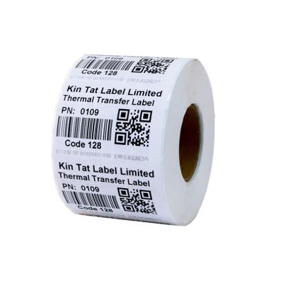 China Waterproof/Oil Proof/Anti-Scratch 1700pcs Thermal Labels/Roll Blank Adhesive Custom Thermal Transfer Shipping Labels Thermal Label Paper for sale