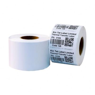 China Waterproof/Oil/Anti-scratch Proof Thermal Label Rolls Factory Printed Thermal Paper Labels Adhesive Label Sticker Paper Roll For Barcode for sale