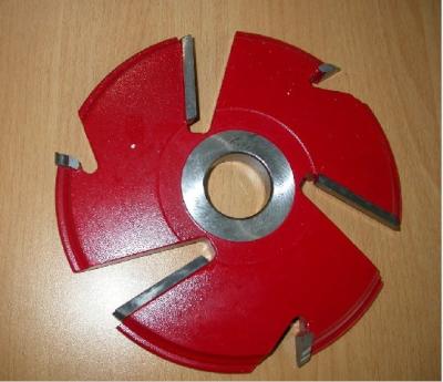 China carbide shaper cutters  T.C.T panel raising cutter with red painted color for sale