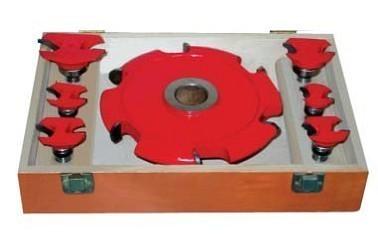 China Custom router bit sets with red painted for cutting natural wood, MDF, HDF for sale