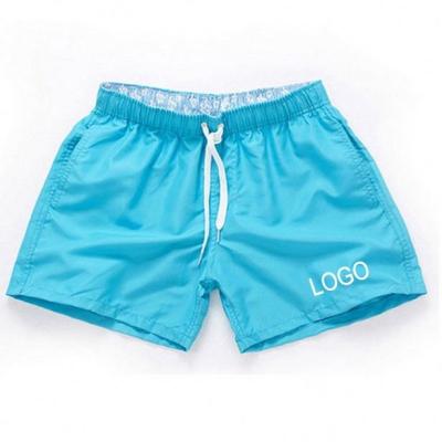 China Parride Customized Logo Swim Trunks Quick Dry Outdoor Thin Beach Simple Solid Colors Men's Blue Shorts Boardshorts Swimwear Men for sale