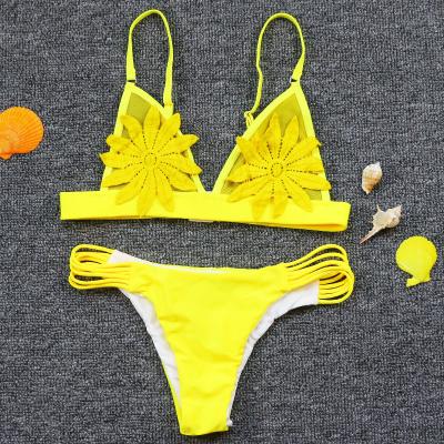 China 2022 New Product High Quality New Product Bandage Lace Bandage Ladies Bikini Swimsuit Women Swimwear Beach Wear Breathable Custom Made Beach Wear for sale