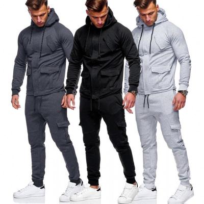 China 2 Piece Sweatshirt Wholesale Breathable Sports Mens Gym Hoodies Jogging Suit Sweat Suits Tracksuits For Men Jogging for sale