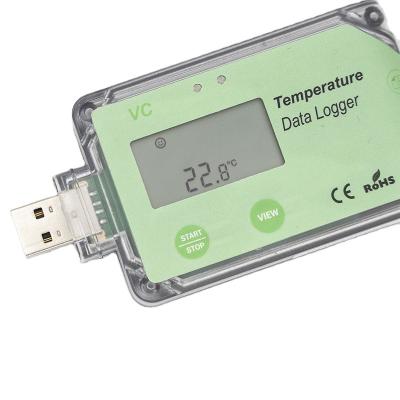 China Food Thermometer Disposable Mini USB Temperature Data Logger Cold Chain Data Logger for sale