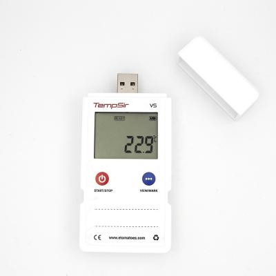 China USB Temperature Datalogger Recording Single-use Temperature Data Logger With LCD Display for sale