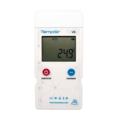 China Lab Single-Use New TempSir-Vs Dryice Medical Use Ultra Low Temperature Dryice Data Logger With 106*51*18mm Outer for sale