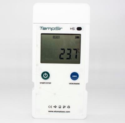 China High Accuracy Waterproof Portable Battery Replaceable Temperature and Humidity Data Logger 106mm*51mm*18mm for sale