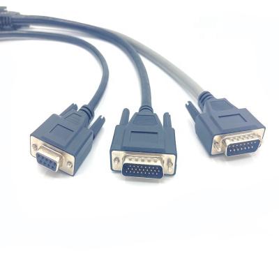 China COMPUTER DVI-D Male To VGA Slim Cable Audio Video Adapter Connector for sale