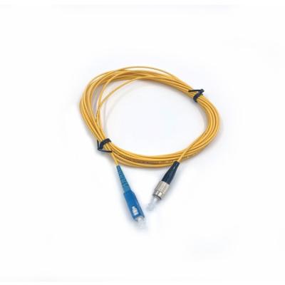 China 3m connector sc/sc indoor simplex pigtail LC fiber optic cable Shenzhen SC ST fiber optic patch cord for sale