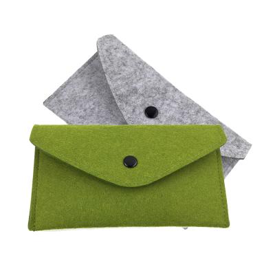 China ECO-FRIENDLY SOFT Upin Customized Felt Wallet Pocket rpet Felt Bag Wallet Ladies Purse Bag Money for sale