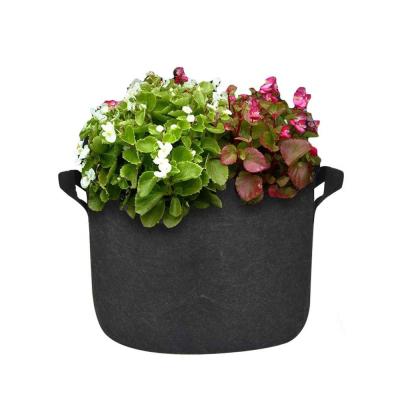 China Breathable Wholesale 10 Gallon Felt Fabric Factory Bag Black Grow Bag for sale