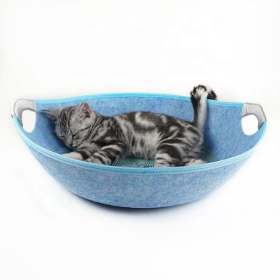 China Factory Direct Wholesale Felt Breathable Pet House Cat Dog Cave Puppy Bed for sale