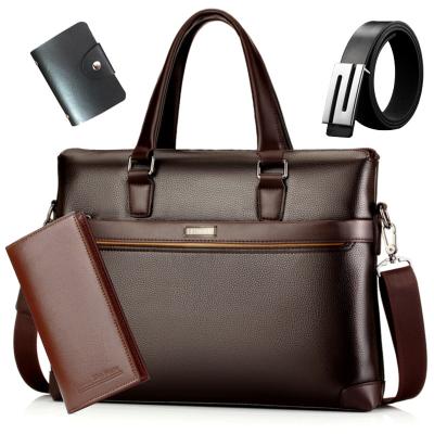 China Modern Simplicity Low Wear Resistant Portable/Practical PU Skin Light Brown/Dak Brown /Black Casual Bag For Men For Travel Carry for sale