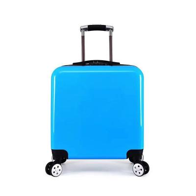 China Fashion And Durable Solid Color Logo Crate Student Trolley Simple And Durable Trunk Customized for sale