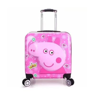 China Fashion And Durable Manufacturers Wholesale Customized Children's Trolley Case 18 Inch Cartoon Luggage for sale