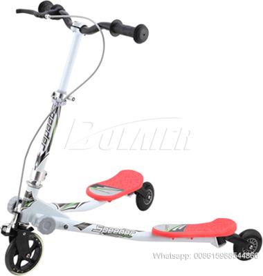 China PU wheel swing kick scooter for kids with 3 PU wheel on speeder scooter cheap sale for sale