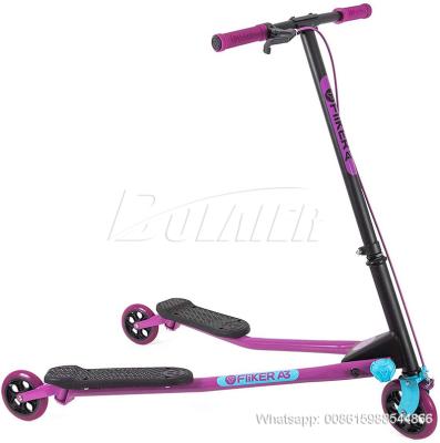 China Best Selling PU Speeder Fliker Scooter , 3 Wheels Kick Scooter For Kids for sale