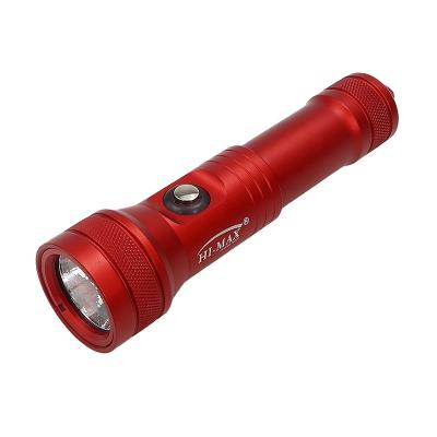 China LED Camping Light Products Professional Rechargeable Waterproof Diving Strong Flashlights Swimming Diving Light for sale