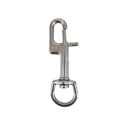 China 316 Stainless Steel Air Diving Reef Drift Hook Swivel Hook Flashlight Dive Clip For Snorkeling Freediving Swimming Accessories for sale