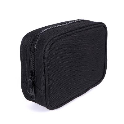 China Black Nylon Anti-theft Hand Hold Bags Soft Packing Pouch Bag With Zipper For Flashlight Torch Diving Video Emergency Pack for sale