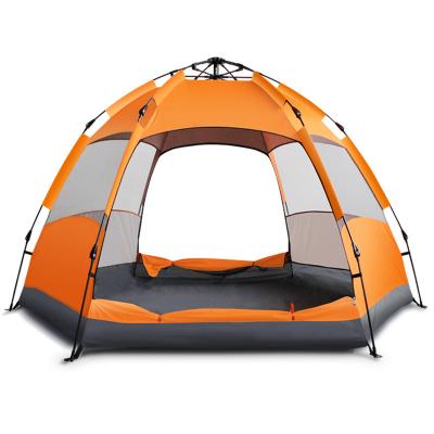 China SunProof/Waterproof Outdoor Camping Raising Travel Family Bed Tent 3-5 Person Use Design Auto Installed Waterproof Portable Tents for sale