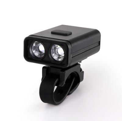 中国 6063-T6+PC Engineering New Mini Bike Front Light Gopro Bicycle Plastic Lamp Helmet Mount Adapter Bike Lights Headlight Waterproof Torch With USB Rechargeable 販売のため