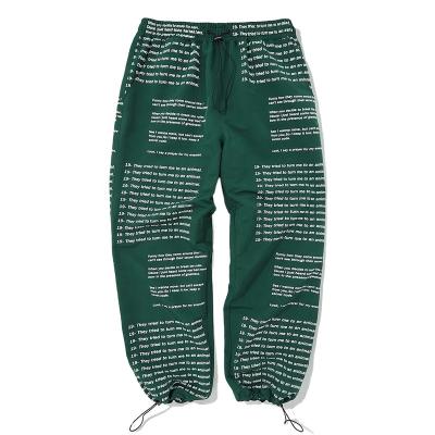 China Wholesale hip hop fashionable custom OEM Anti-wrinkle nylon factory sublimation printed all over street wear casual jogger pants for men for sale