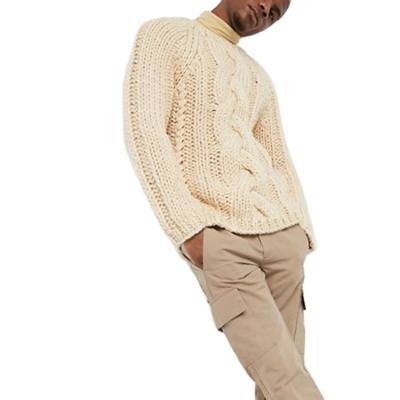 China Factory Price Breathable Mens Sweaters 100% Cotton Knitted Sweater Men for sale