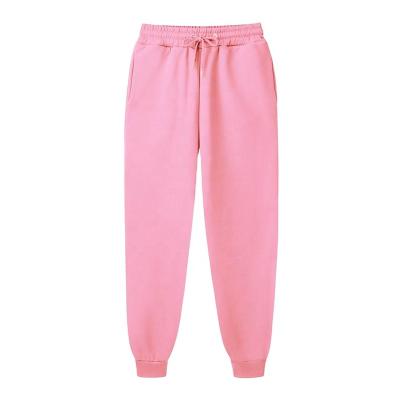 China 2022 New Anti-wrinkle Hot Selling Pink Casual Jogging Knit Women's To Sweat Cotton Pants for sale