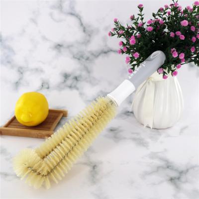 China YISHUA Nylon Brush Filament Eco-Friendly Wholesale Kitchen Long Handle Glass Scrub Brush Cleaning Bottle Brush for sale