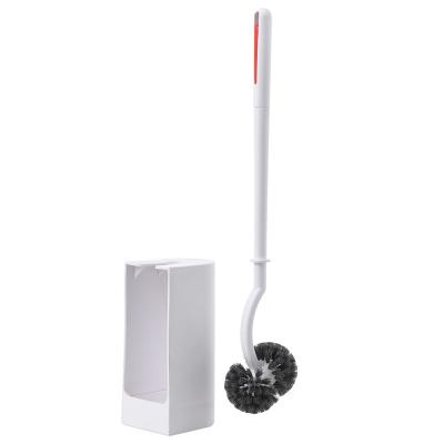 China Sustainable Quality Custom Double Sided Toilet Brush And Holder Cleaning Set for sale