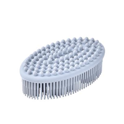 China YISHUA Body Shower Massager Silicone Baby Bath Brush Viable Ultra Soft Sponge Bath Scrubber Antibacterial Bath Brush for sale