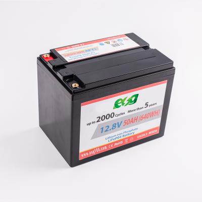 China Solar System 12V 50AH LiFePO4 Battery Pack Lithium Battery Lithium Iron Battery for sale