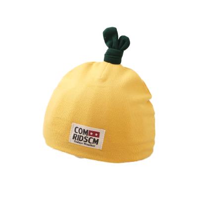 China Spring and Autumn Thin Cute Hedging Newborn Soft Little Bud Baby Hat Green for sale