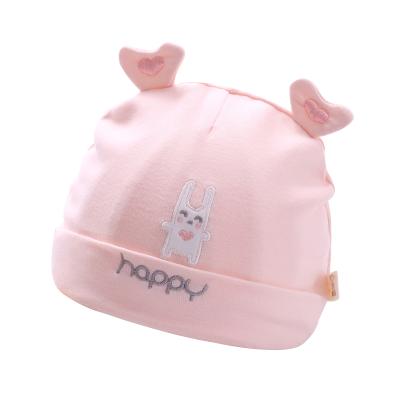 China Autumn Soft Spot And Tire Baby Hat Spring Cap Thin Cotton Breathable Cute Newborn Hat for sale