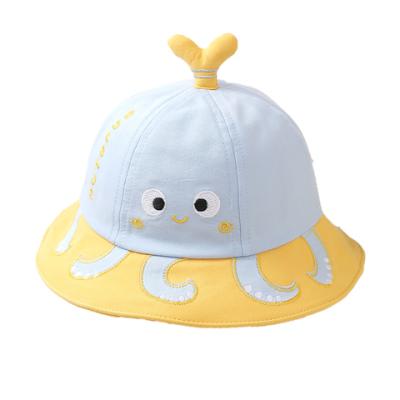 China Baby Summer Soft Cartoon Octopus Outdoor Beach Hat Cute Sun Hat for sale