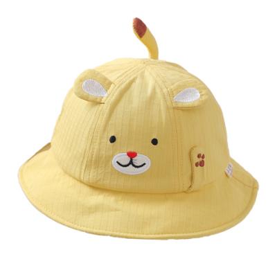 China Korean Soft Spring Cartoon Bear Shading Super Cute Cute Kid Fisherman Hat for sale