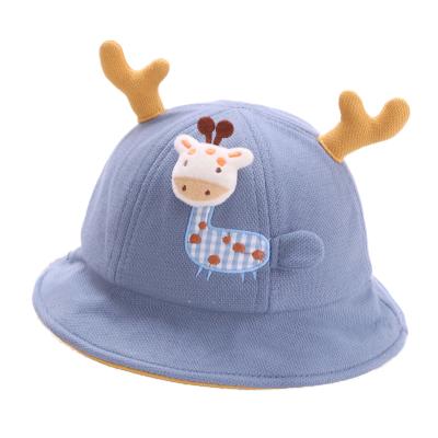 China Sun Baby Antler Autumn Deer Soft And Elastic Cute Sunbathing Hat Soft And Elastic Fixed Hat for sale