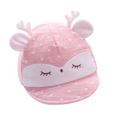 China Soft Thin Early Fall Peaked Hat Fits For 3-12 Months Baby Hat Sunshade Baby for sale