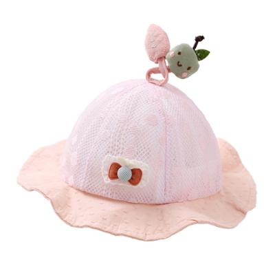 China 3-12 Months Baby Soft Breathable Slim And Cute Sun Shade Baby Fisherman Hat for sale