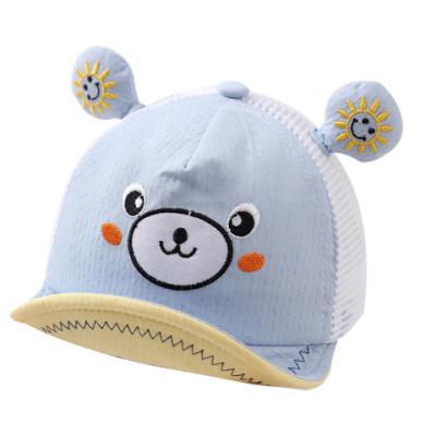 China Cute Soft Spring And Autumn Baby Shade Breathable Hat 3-12 Months for sale