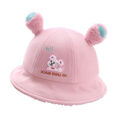 China Cute and unique warm autumn and winter new design soft pot plush children's outdoor sunshade bucket hat hat for sale