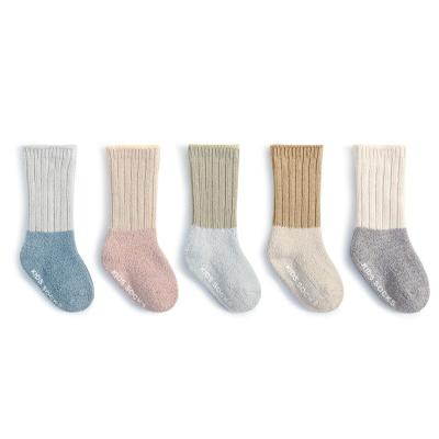 China Wholesale Sporty Baby Comb Cotton Thickened Baby Socks To Make Non Legged Plus Velvet Baby Socks for sale